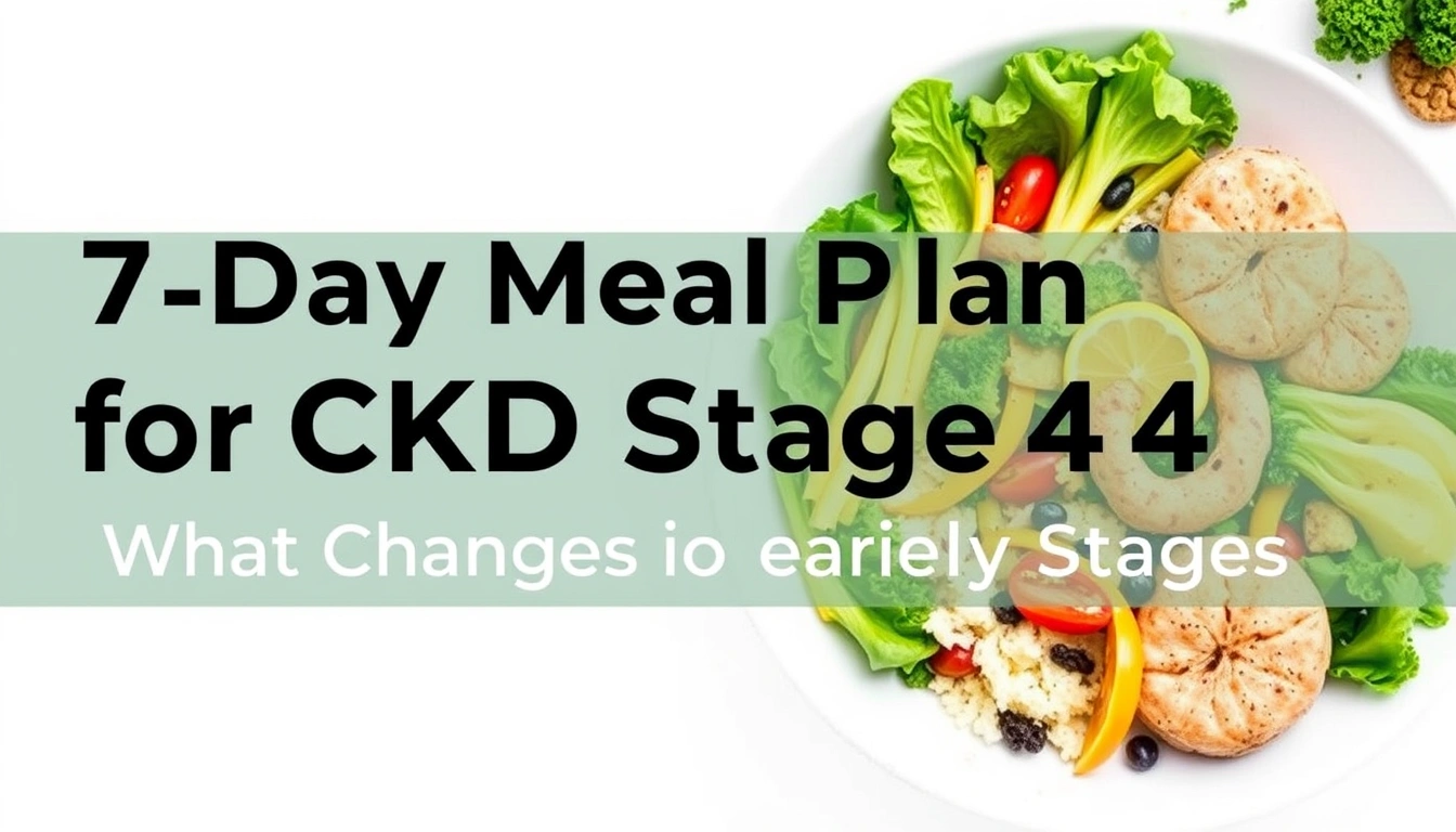7-Day Meal Plan for CKD Stage 4: What Changes From Earlier Stages