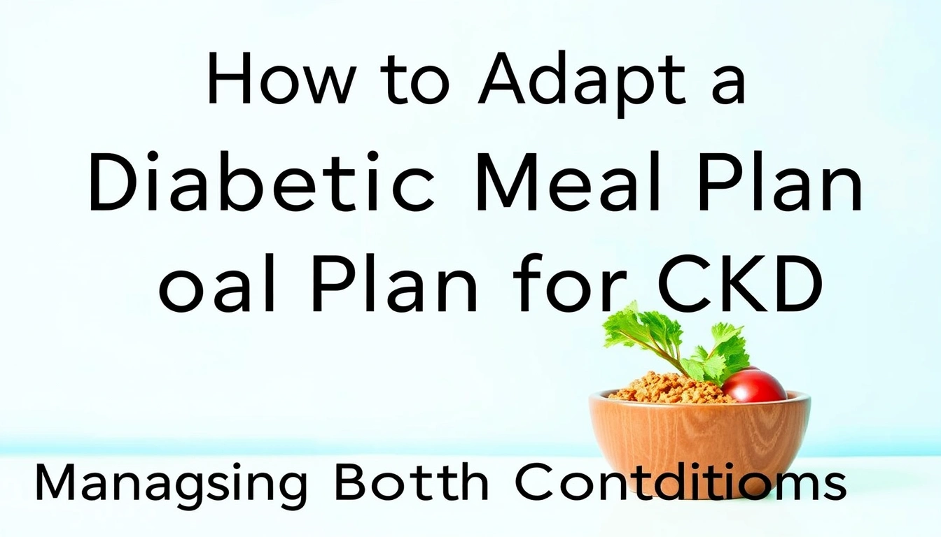 How to Adapt a Diabetic Meal Plan for CKD (Managing Both Conditions) How to Adapt a Diabetic Meal Plan for CKD (Managing Both Conditions)
